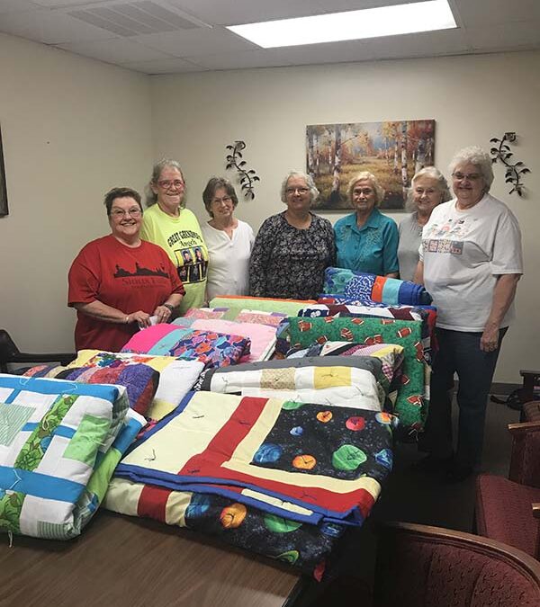 Skyview Baptist Church Ladies Give Quilts