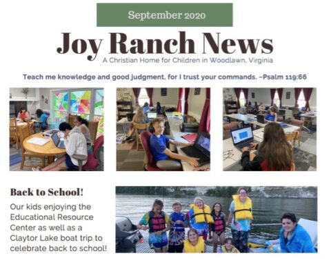 Falling for Joy Ranch News