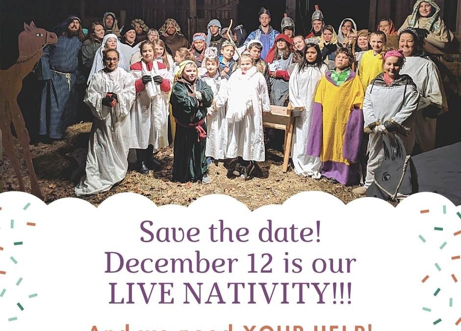 Live Nativity Scheduled!