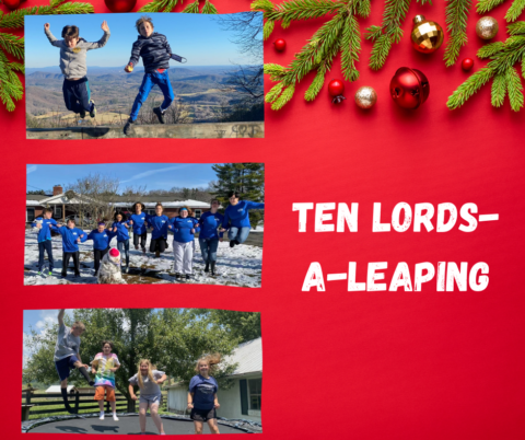 On the tenth day of Christmas, my true love gave me to me, ten lords-a-leaping.