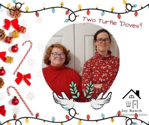 On the Second Day of Christmas, my true love gave to me, two turtledoves.