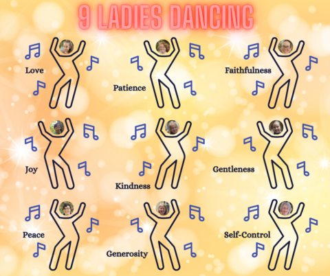 On the ninth day of Christmas my true love gave to me, nine ladies dancing.